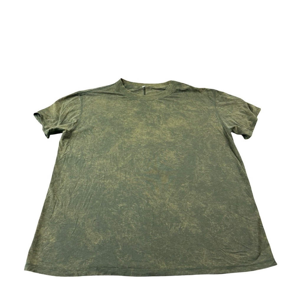 Lululemon Brown Tie Dye Scoopneck Athletic Performance SS T Shirt Mens XL